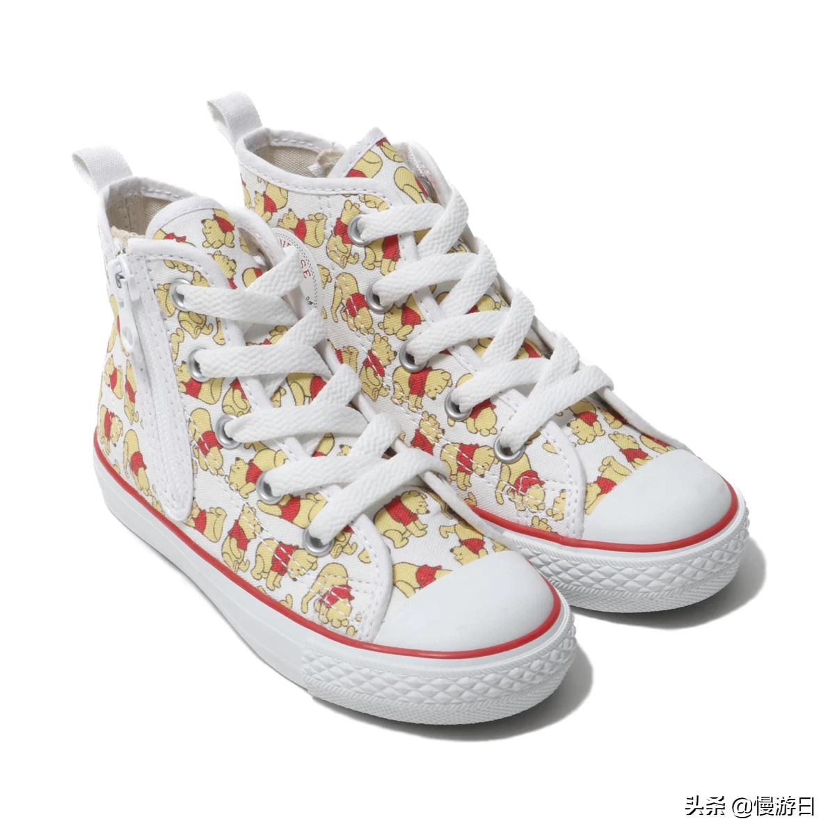穿上小熊维尼去逛街！日本匡威推出小熊维尼限定婴儿小童帆布鞋