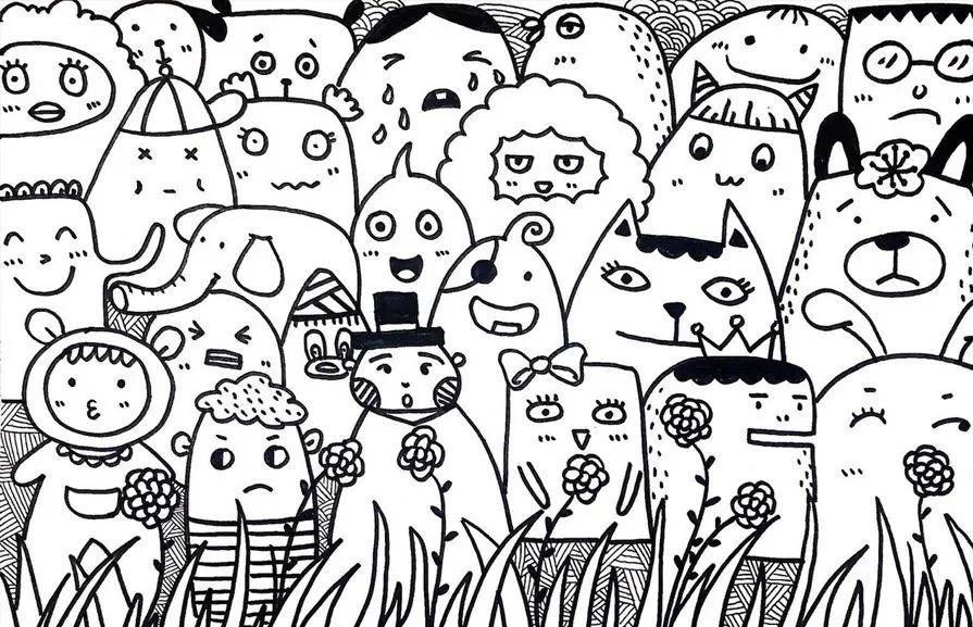 儿童简笔画素材简单易学儿童画,儿童画素材大全简单漂亮简笔画