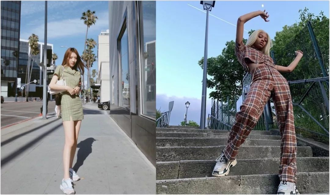 欧阳娜娜沉迷校服,欧阳娜娜优衣库水桶包