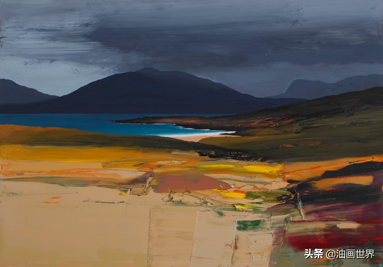 美国画家大峡谷古典风景油画,美国油画家埃里克瓦列斯的风景画