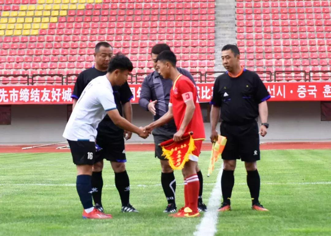 中国珲春市-朝鲜罗先市缔结友好城市关系二十周年青少年足球赛开赛