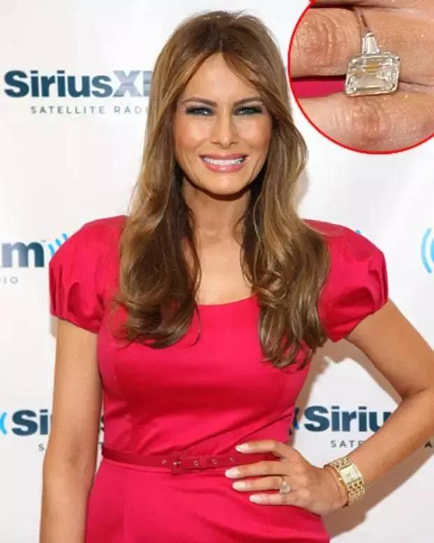 特朗普为三任美女老婆买大钻戒，可比竞选总统“认真”多了