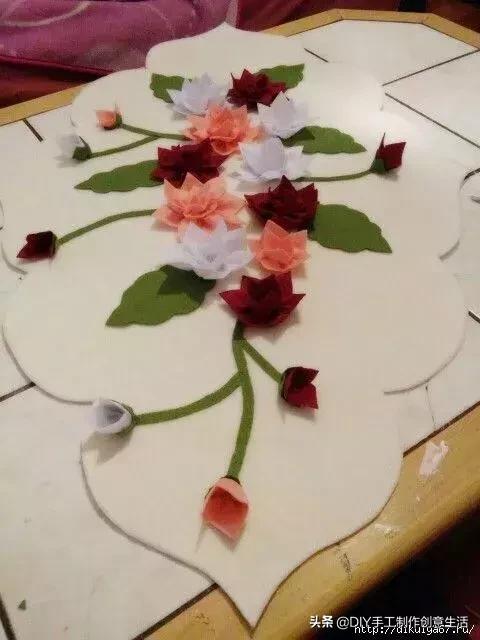 不织布手工花朵diy图册,制作不织布diy手工小花