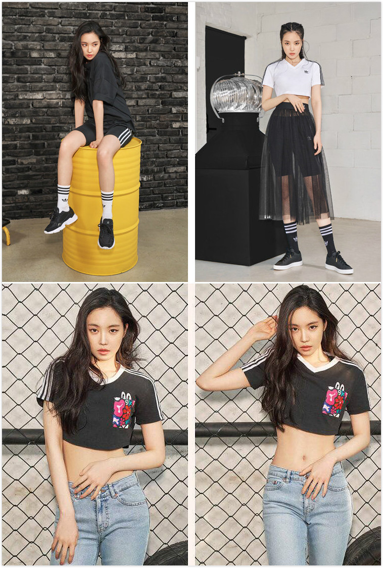 韩国有个穿阿迪达斯的女网红,阿迪达斯韩国明星