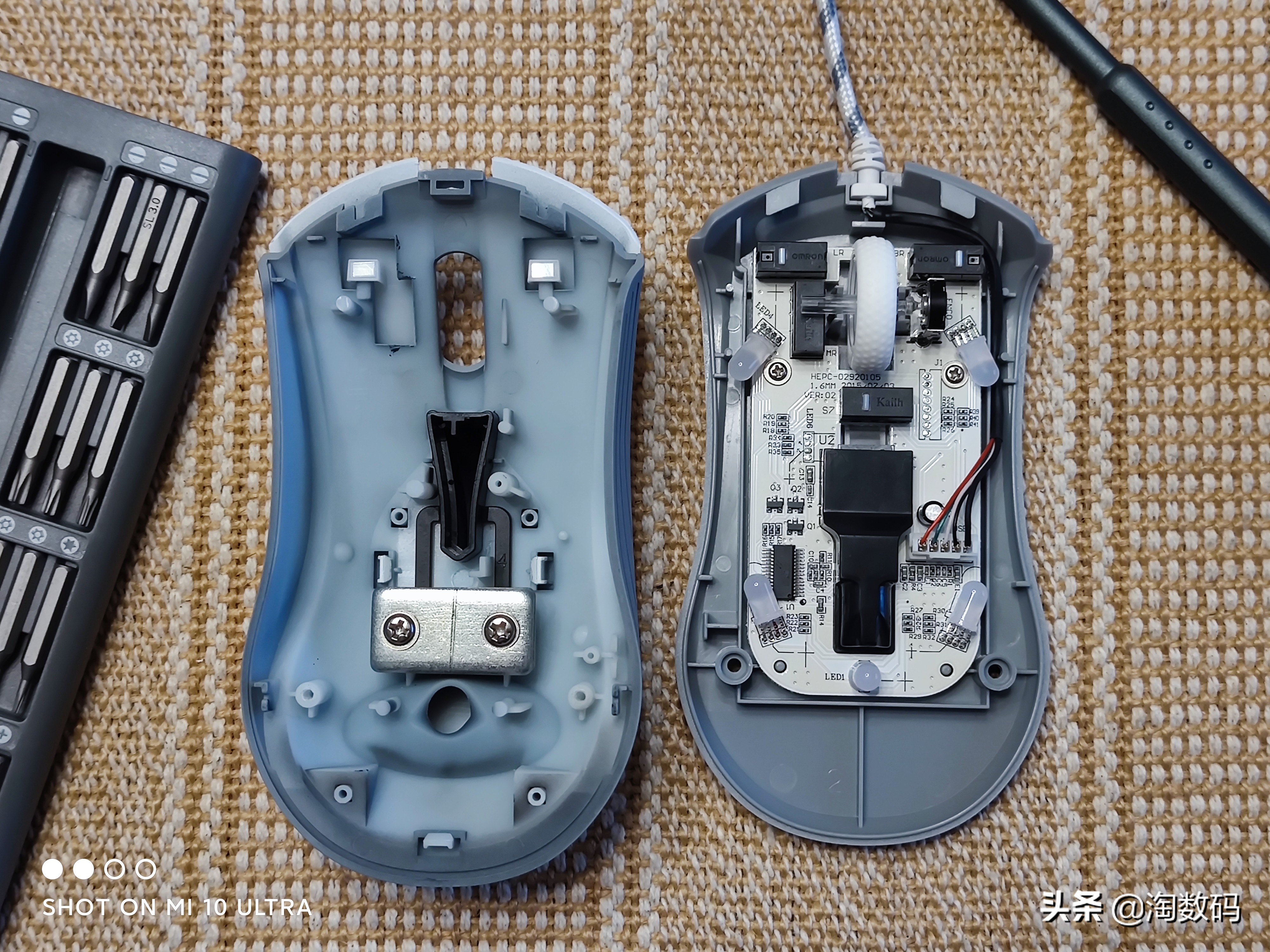 欧姆龙鼠标微动开关盖子如何拆,欧姆龙蓝点微动鼠标