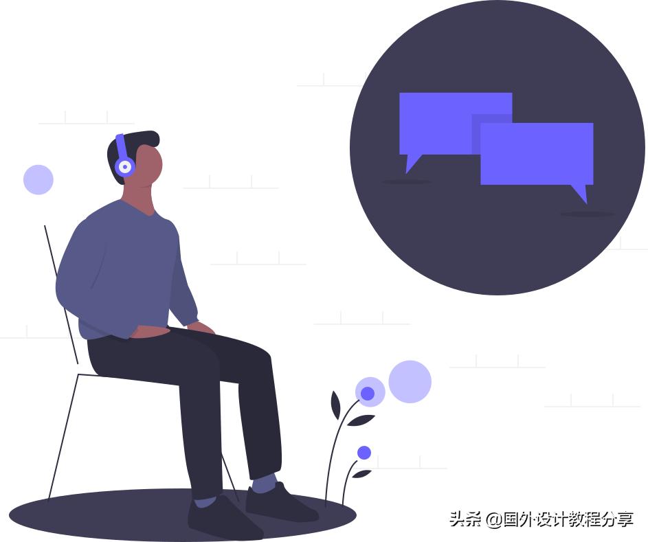 扁平矢量插画色彩教程,扁平矢量家具插画