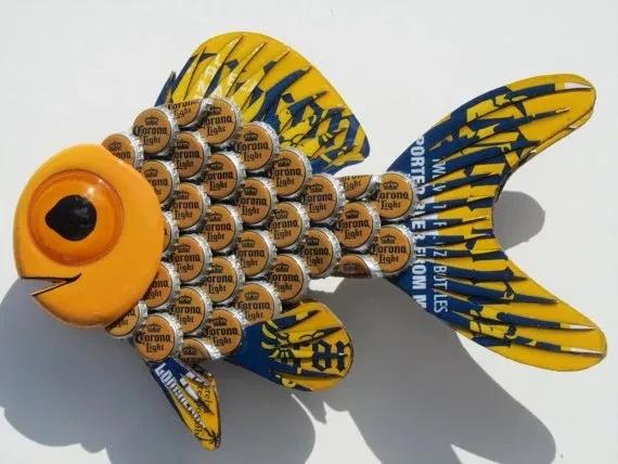 用啤酒的瓶盖怎么做成玩具,六个瓶盖可以做什么手工玩具