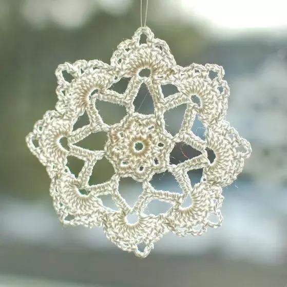 简单手工钩织雪花,钩编高清雪花图解教程