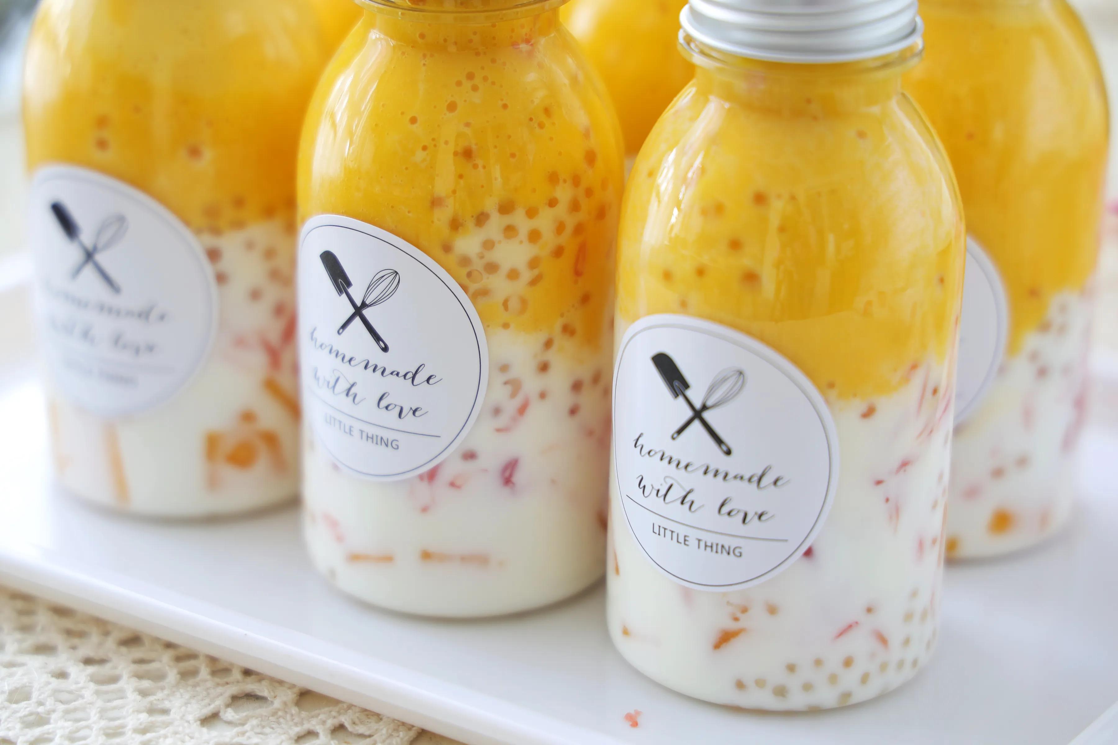 自制网红饮品,杨枝甘露,不加糖,好喝颜值高,夏天喝太安逸了