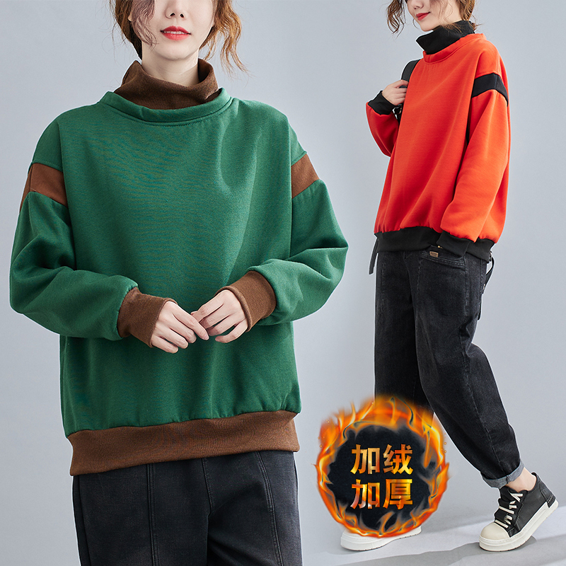 中青年女性穿搭高级感卫衣卫裤,胖女生冬季穿搭高级感套装卫衣裤