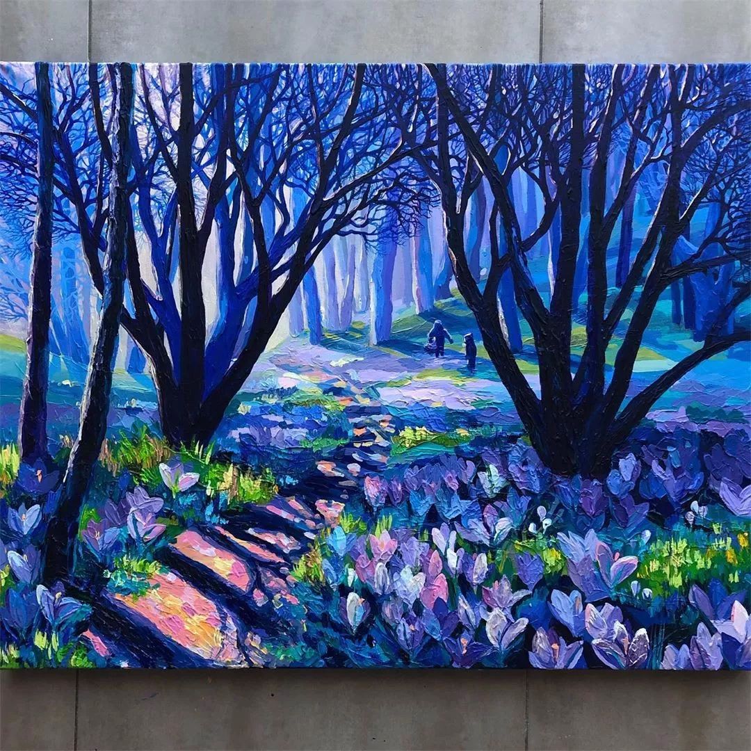 简单又有艺术感的油画怎么画,油画风景细节怎么画