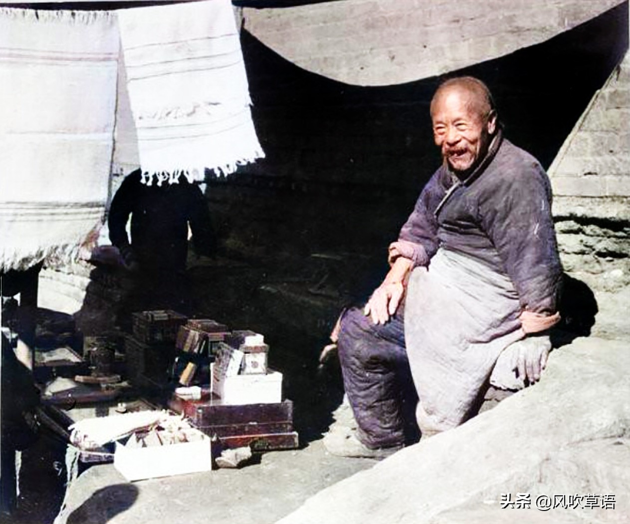 保定历史上真实的府河,保定府河彩色老照片