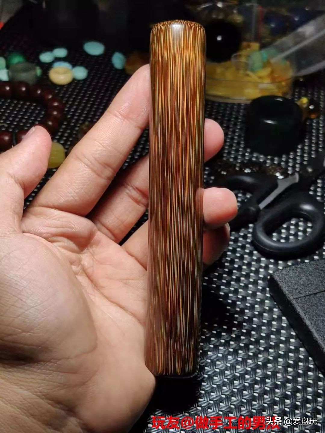 文玩佛珠老炮,文玩手把件打法图解