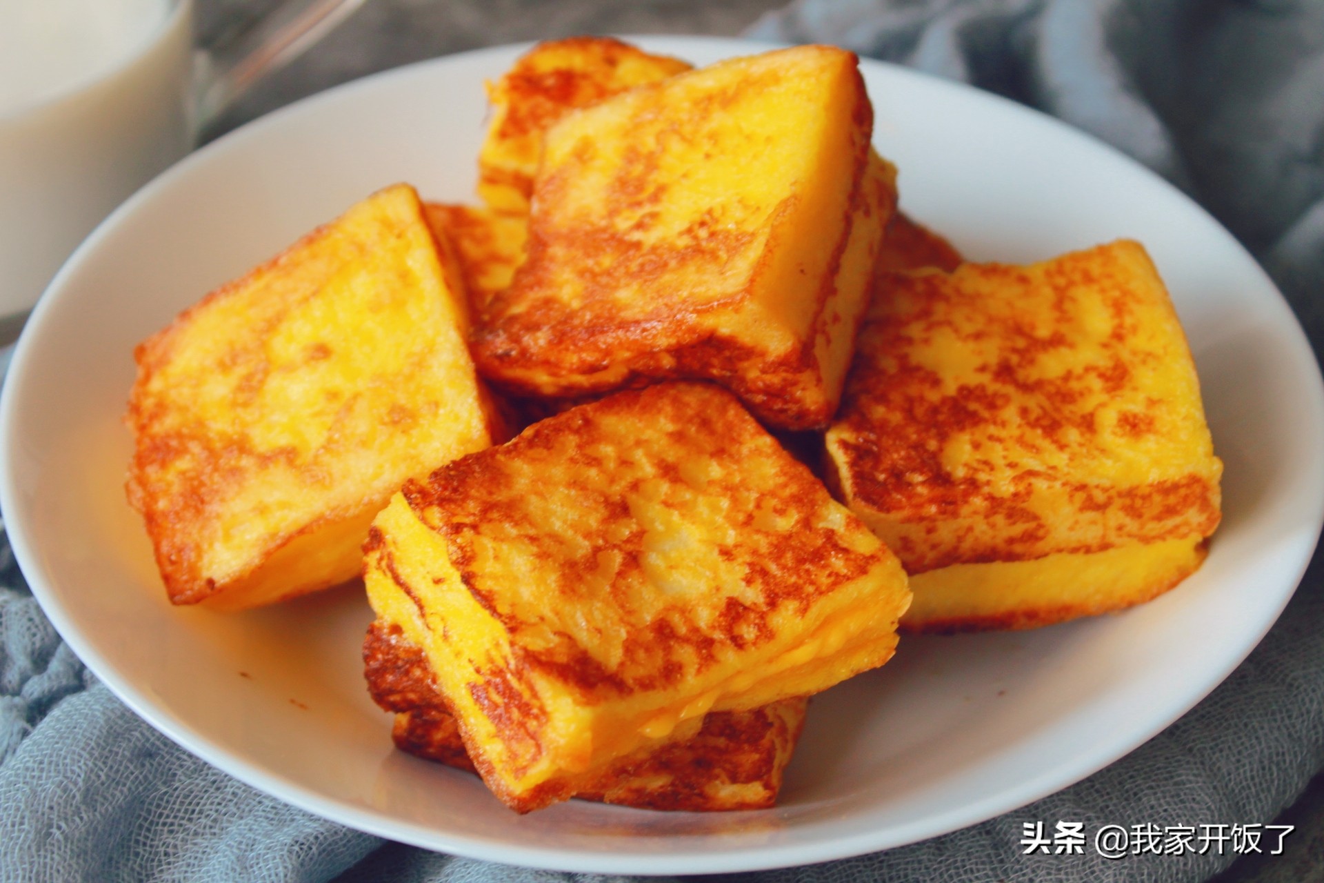 西多士的做法大全家庭版,平底锅爆浆芝士西多士