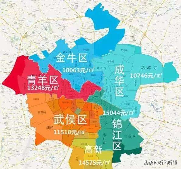 另一个版本的“五城区”:成都曾计划设立望江区、驷马区、圣灯区
