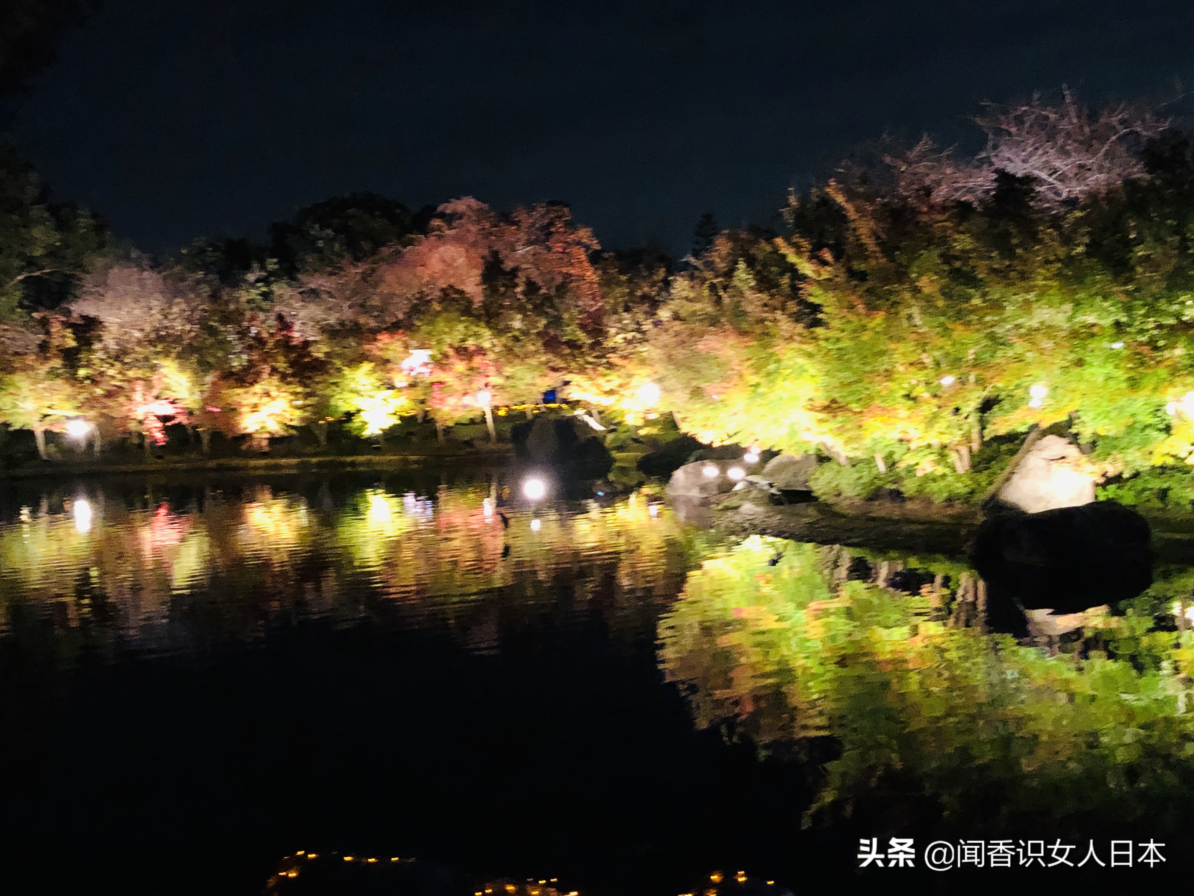 日本最美夜景,日本最美水上光影隧道