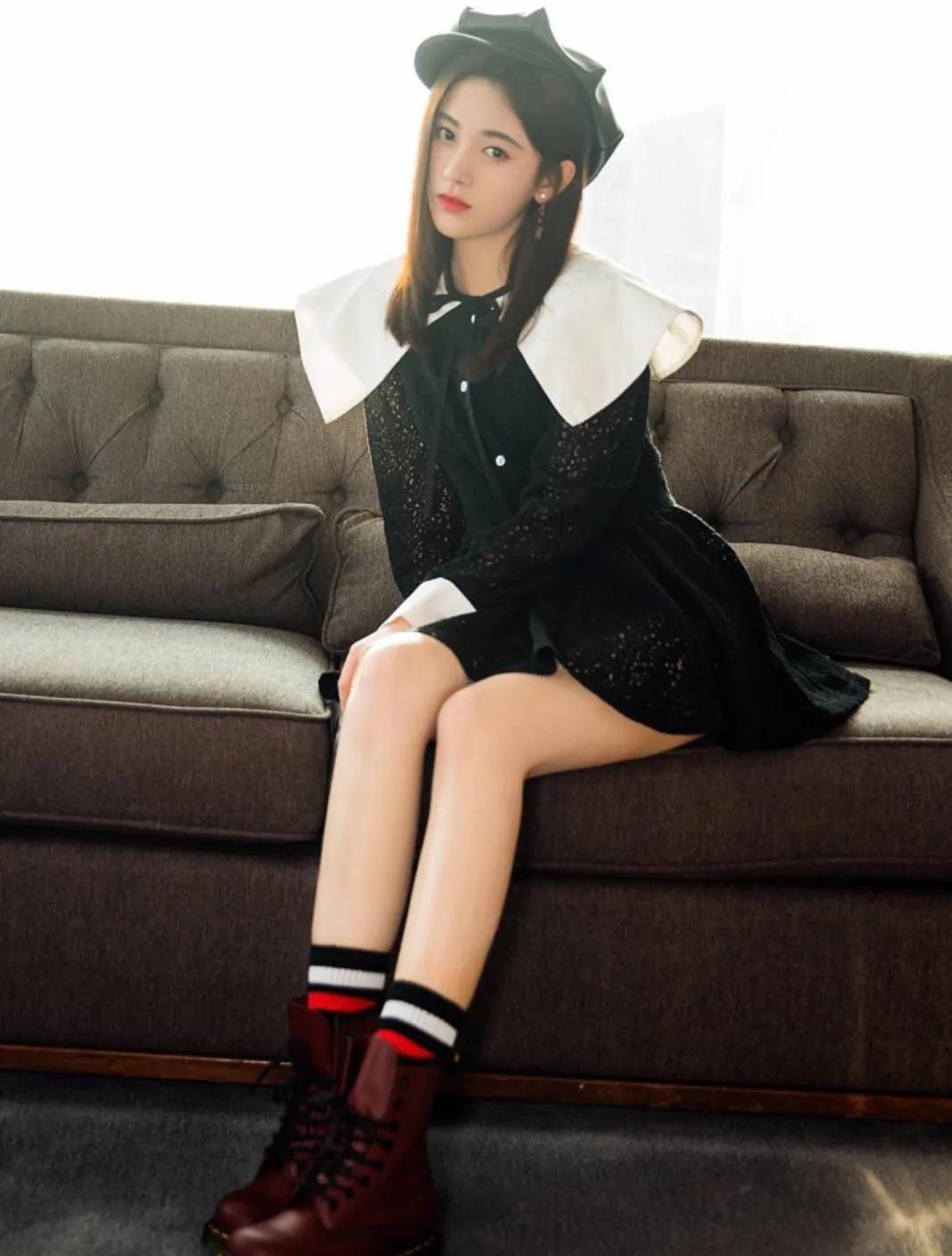 古力娜扎深v蓝色礼服和鞠婧祎,娜扎和鞠婧祎