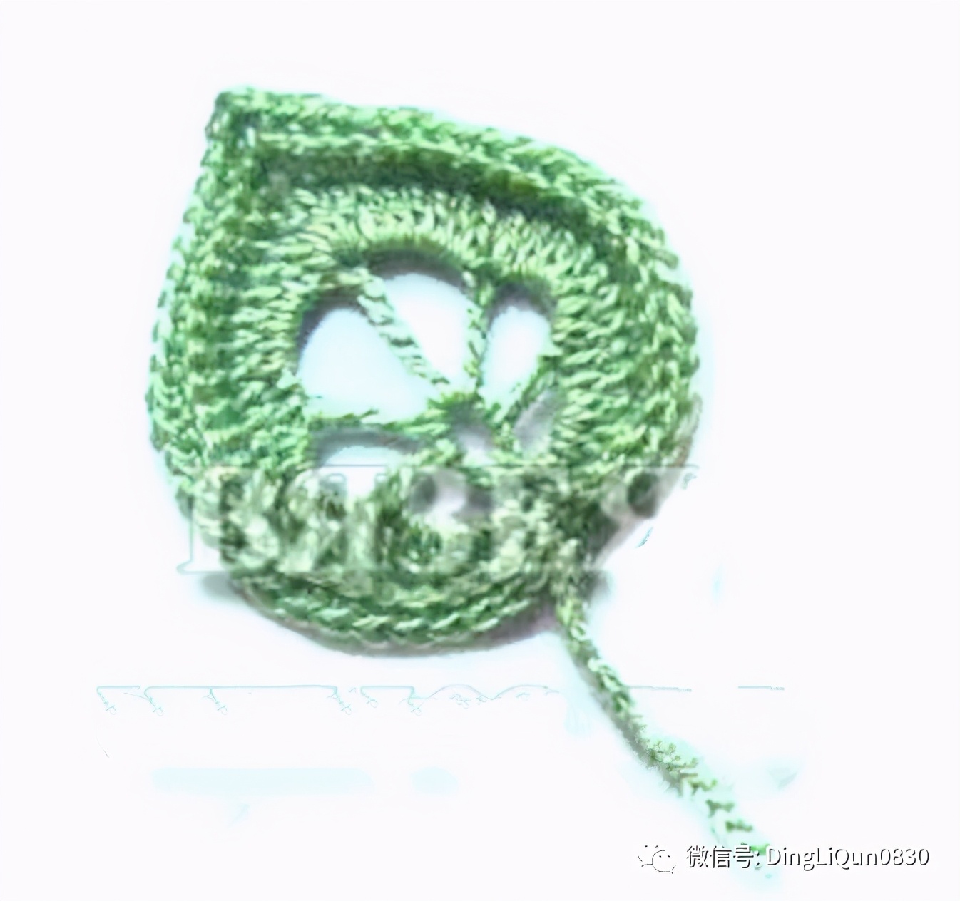 树叶钩针编织大全图解,树枝树叶的编织图解