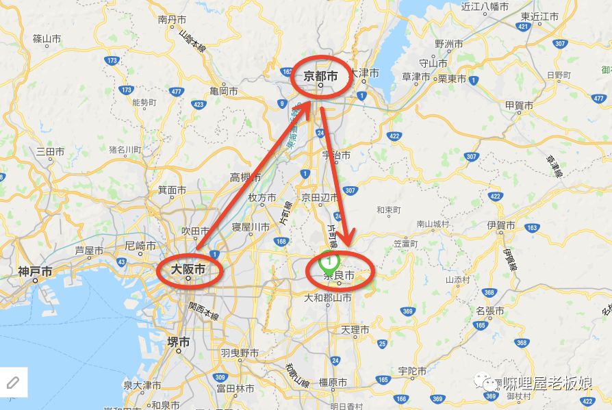 京都和大阪地理位置,京都奈良大阪位置
