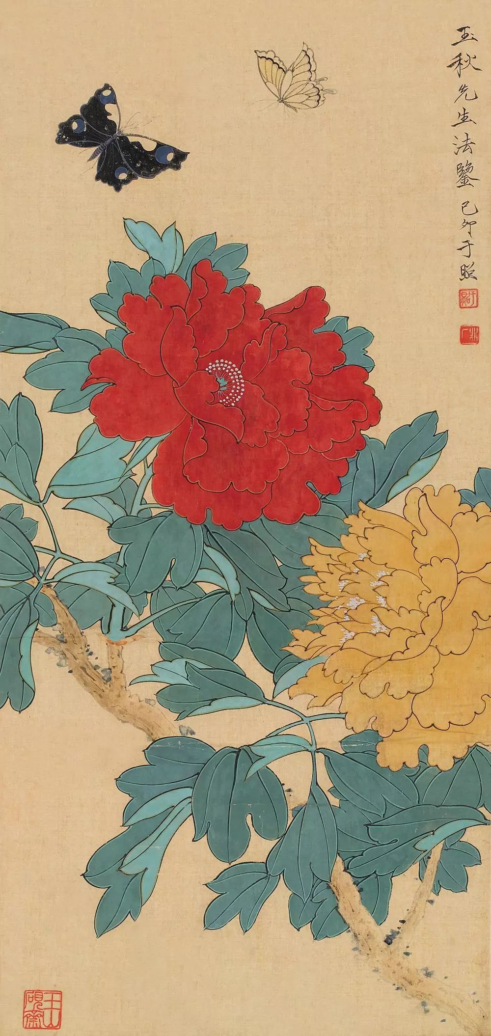 100幅精美写意牡丹画,名家大写意画牡丹作品图片