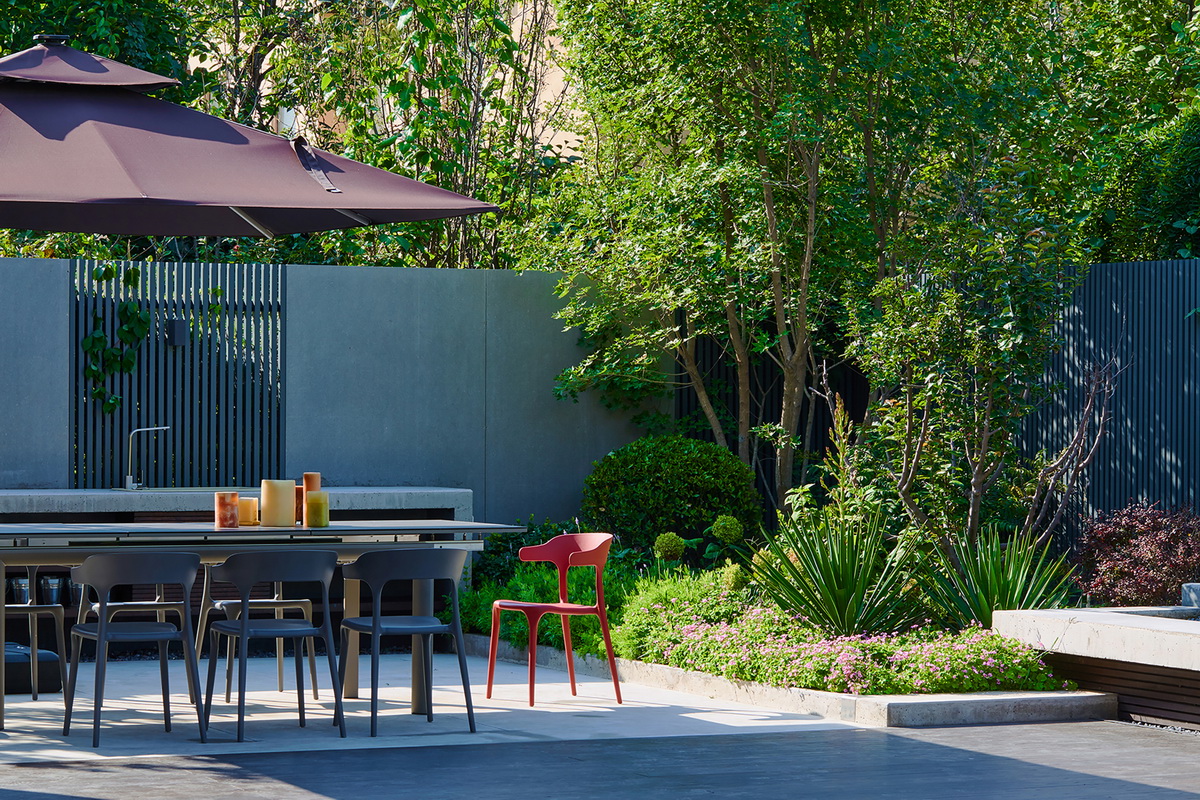 水泥地庭院花园,水泥的花园与森系的庭院有多新颖