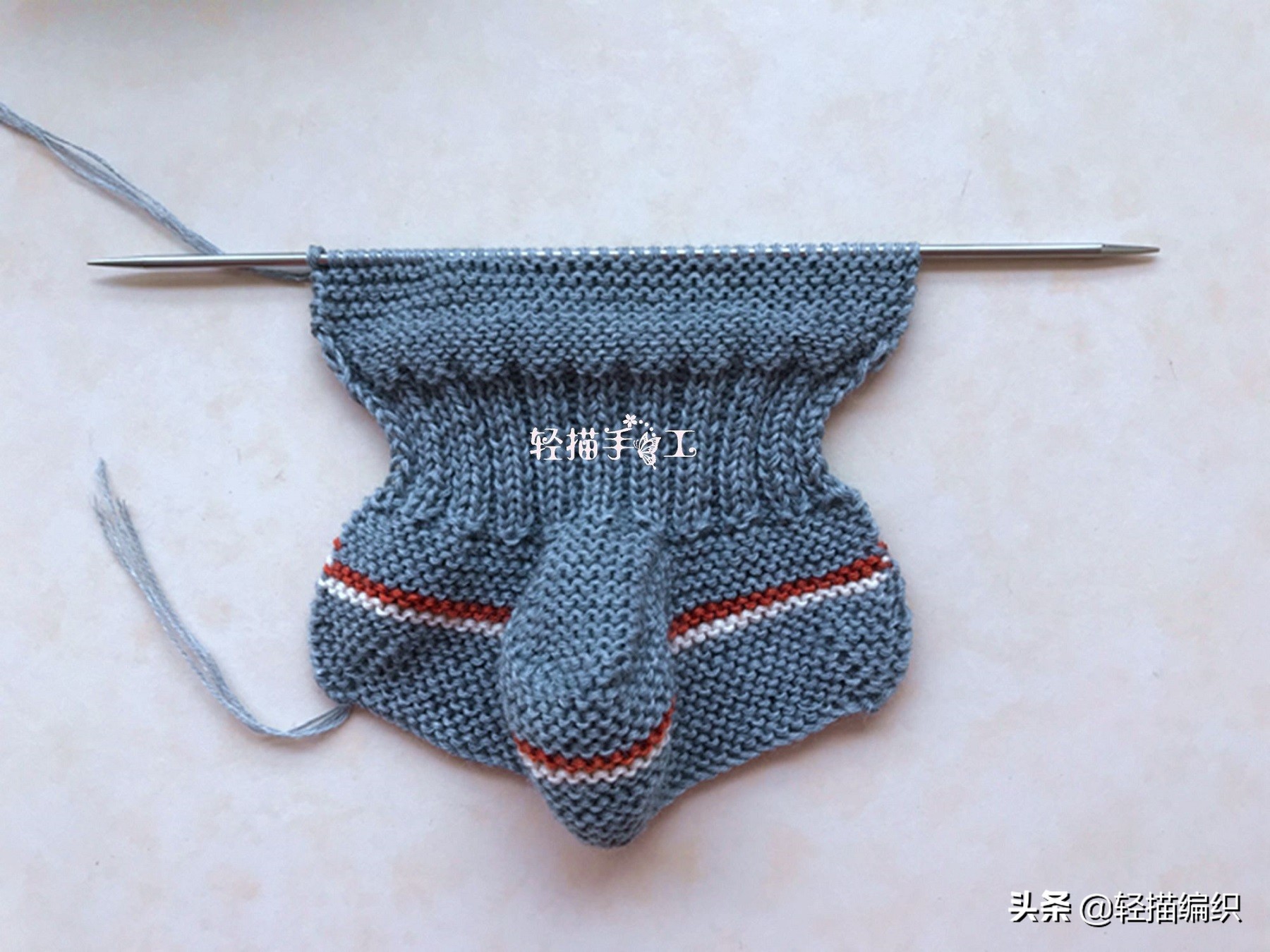 婴儿毛线鞋高帮编织教程,高筒毛线鞋婴儿鞋教程完整版