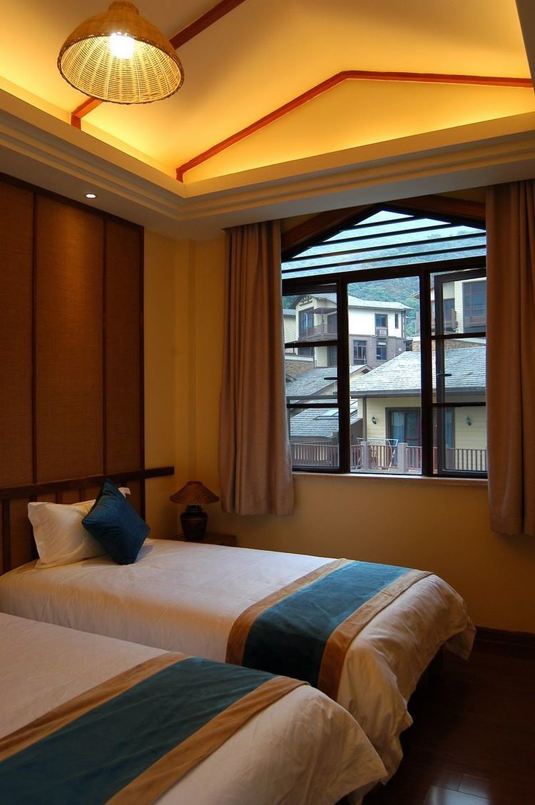 清远佛冈温泉房间带私人泡池,清远山景私人温泉别墅