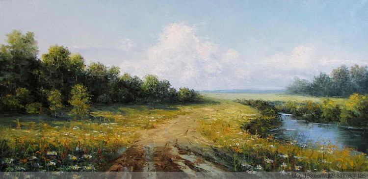 俄罗斯画家画油画海景风景,尤恩乌格罗油画风景作品