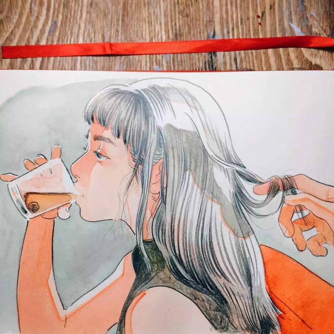 不务正业、跳钢管舞的她靠画羞羞画撩到46万粉丝,画作撩性格酷