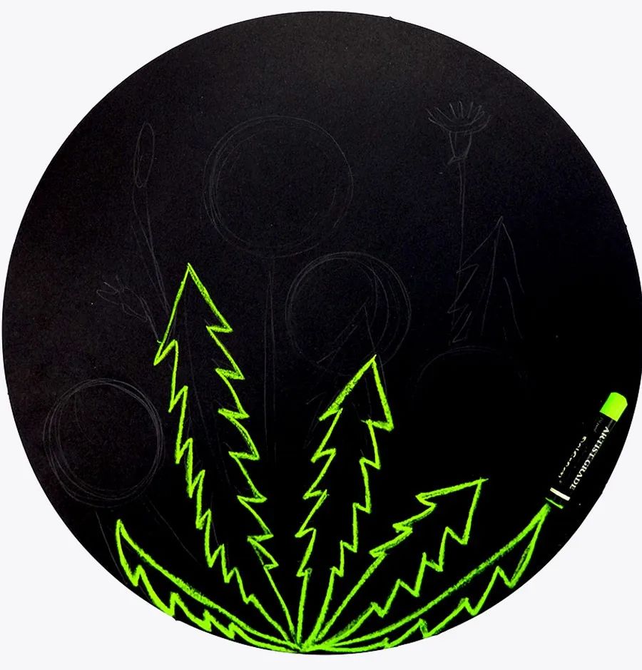 油画棒儿童画蒲公英,儿童画油画棒教程大全