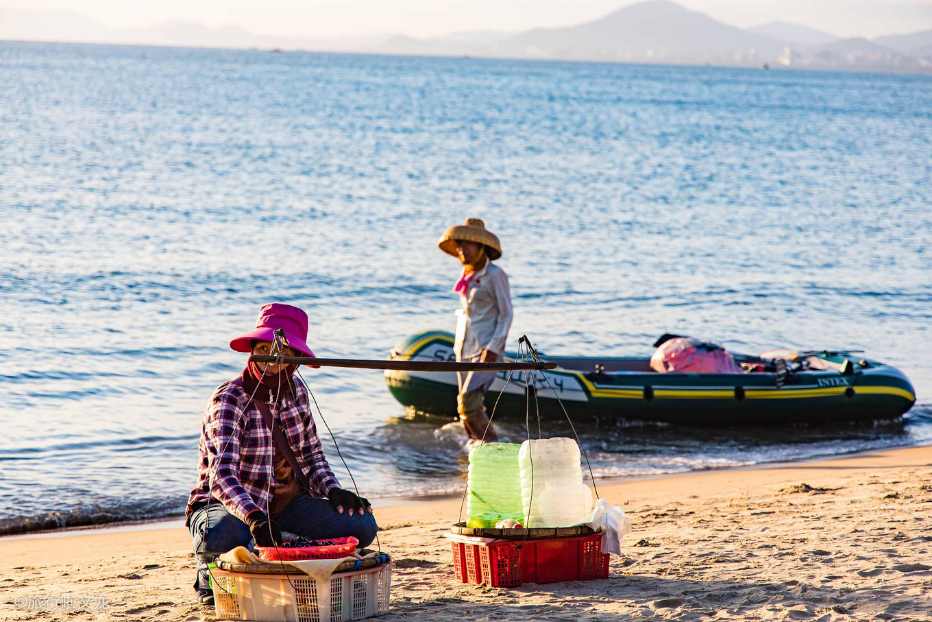 三亚的清晨和晚上,三亚的黄昏美不胜收