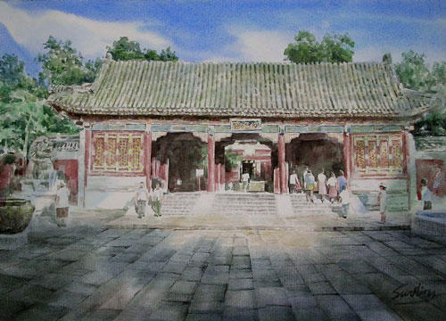 宁波著名水彩画家孙宁,孙宁水彩100幅欣赏