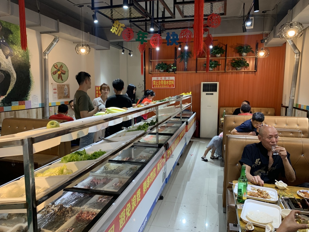 奋斗者火锅烧烤海鲜自助,69.9元自助单人烧烤