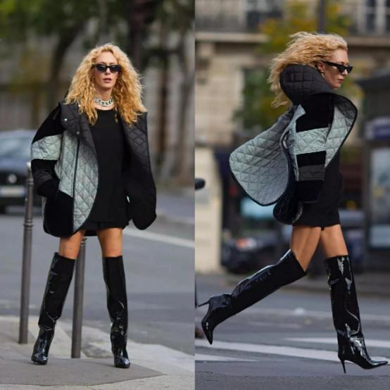 今年最火的绗缝棉服,冬季绗缝两面穿棉服