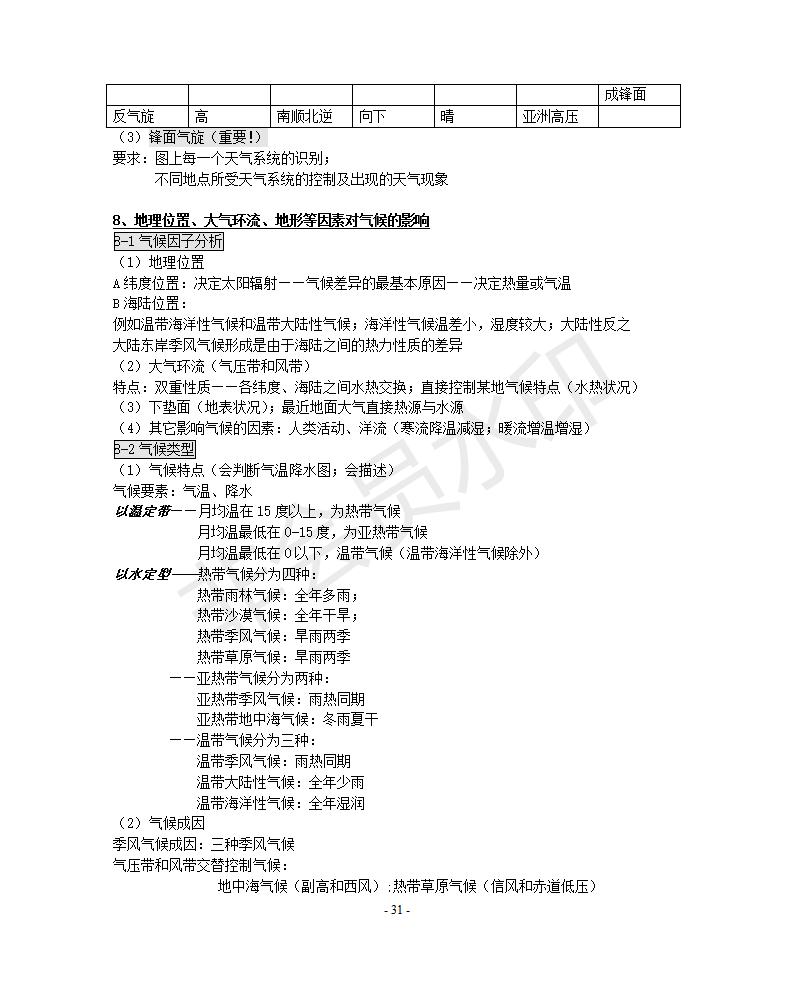 江苏高中地理知识点大全,西安高中地理知识点归纳