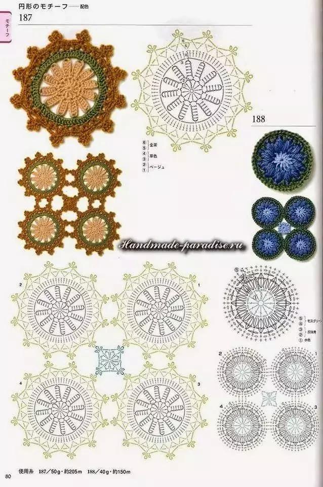 编织马桶坐垫详细图解,钩针编织坐垫花样大全图解