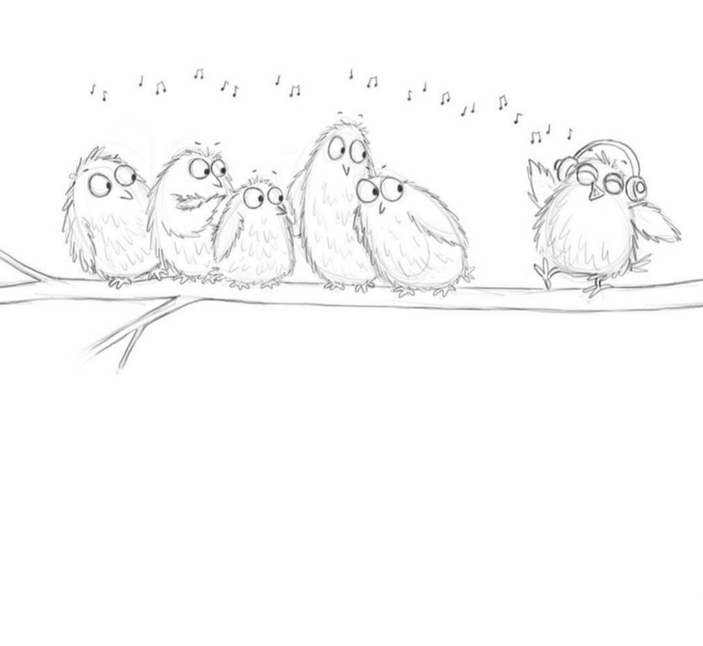 插画手绘初学者入门控笔临摹图,一组彩铅简笔画适合初学者