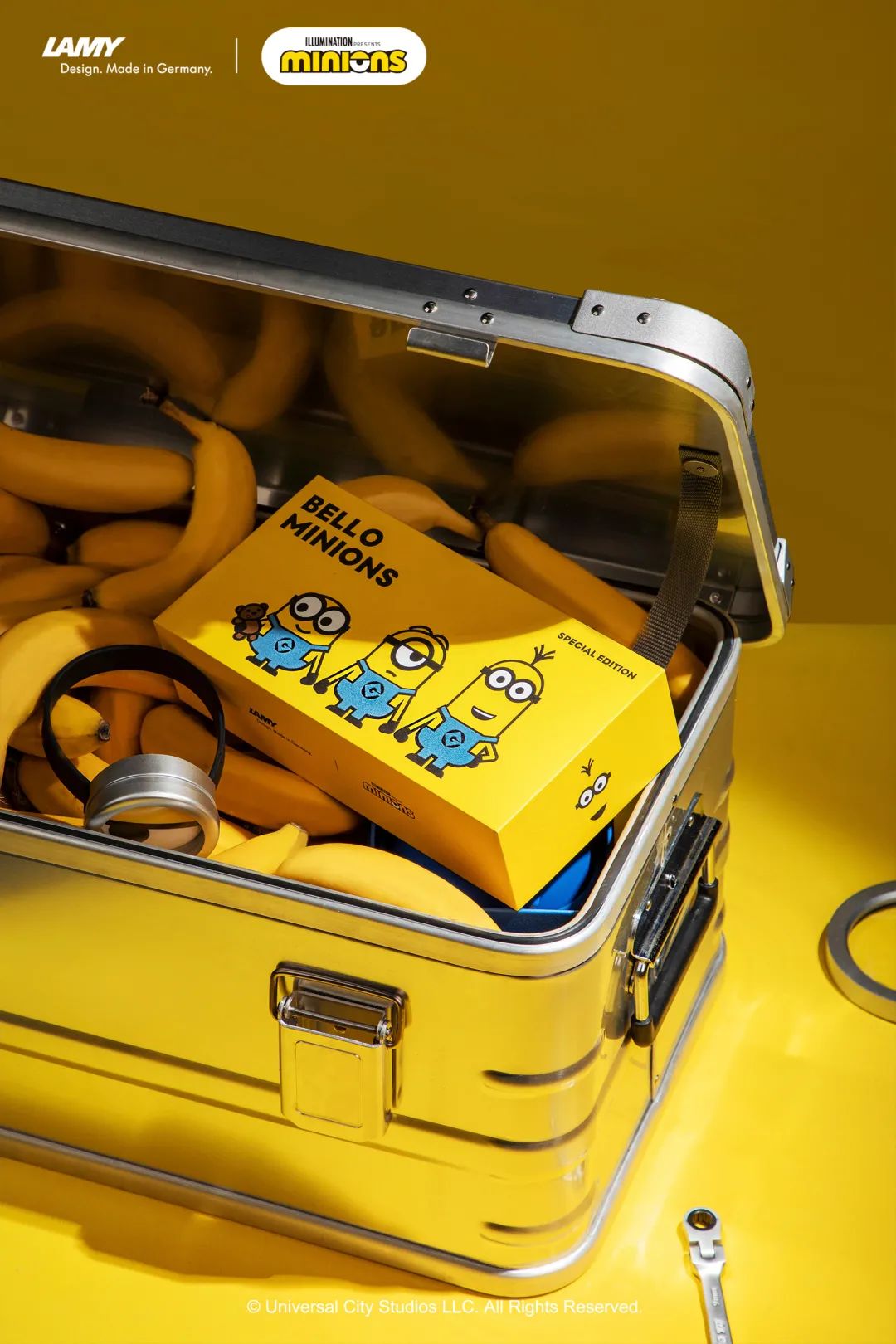 凌美环球影城联名钢笔,环球影城小黄人联名手办