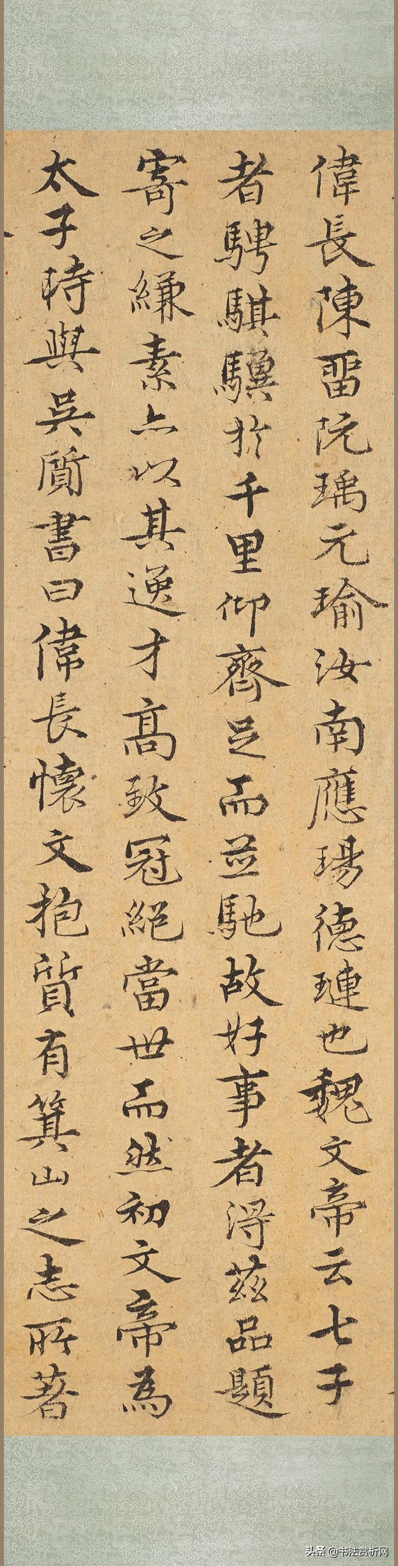 南宋李唐《七子度关图》卷内题跋单幅形式高像素放大赏析附原卷