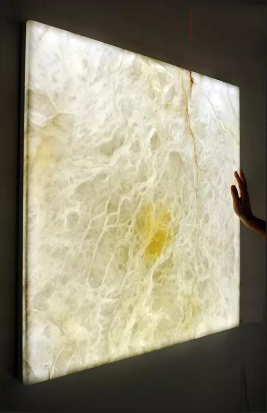 苹果店透光石材工艺,苹果店装修用的什么玻璃