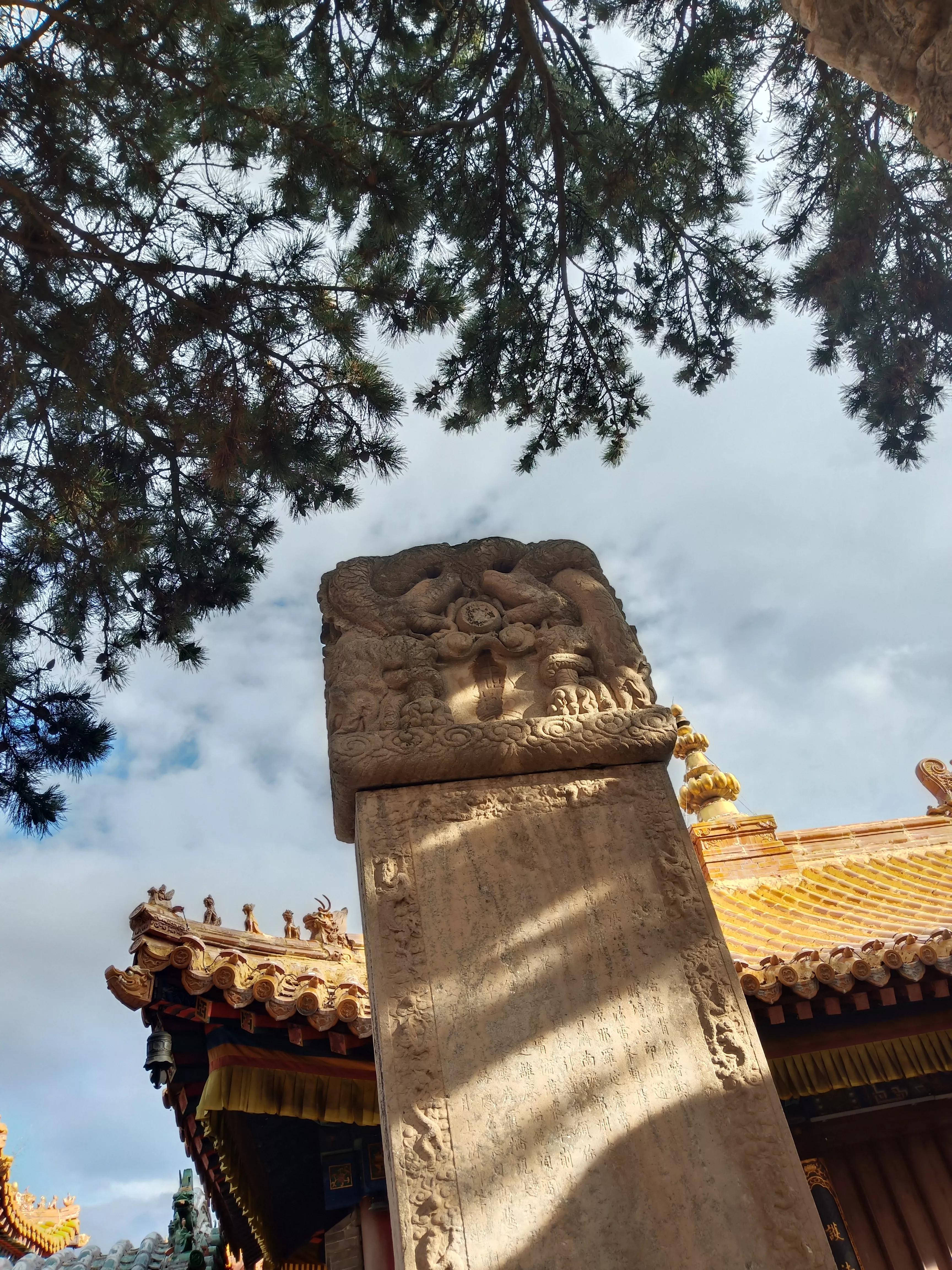 五台山菩萨顶晚上图片,五台山菩萨顶脚印故事