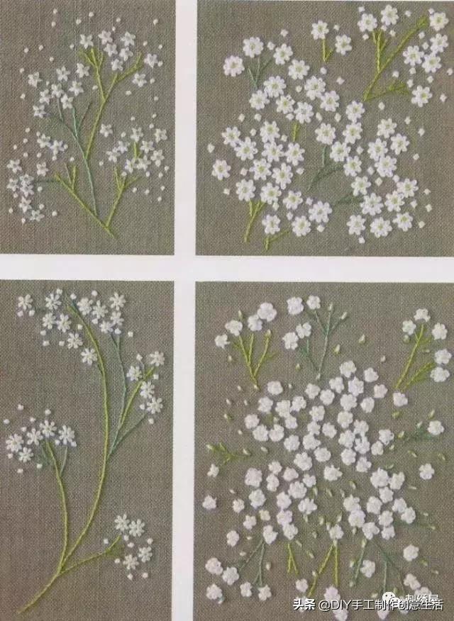 手工刺绣39款简单荷花刺绣图样,刺绣手工diy素材