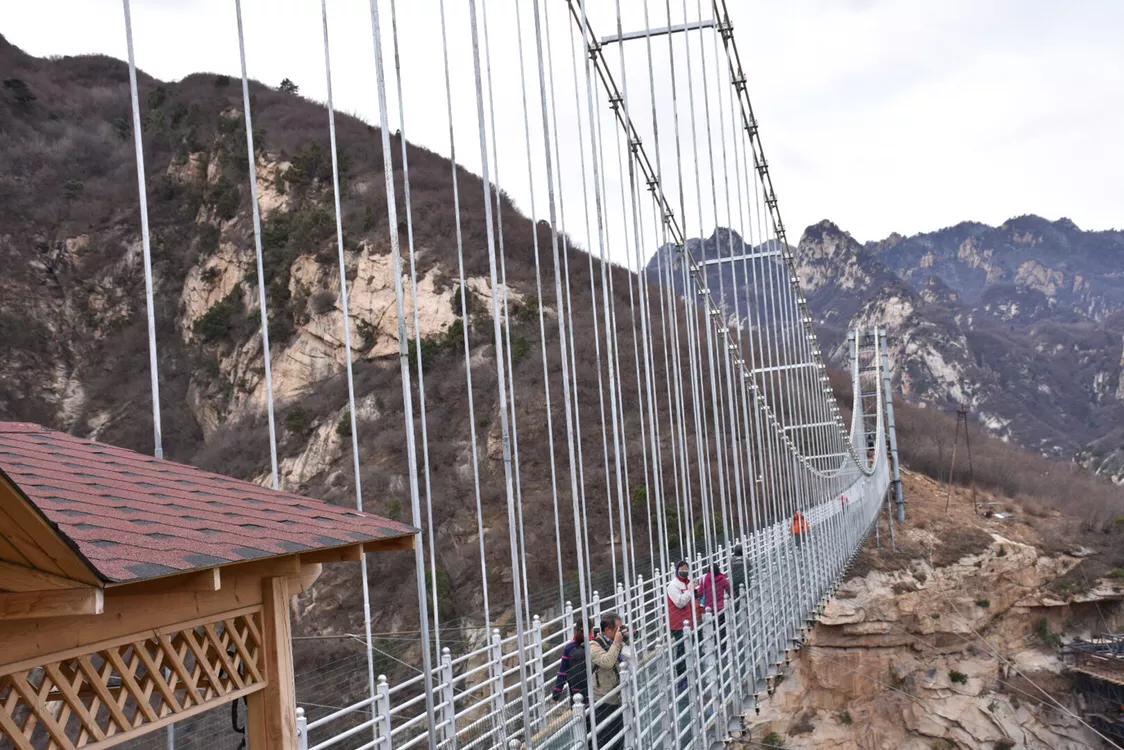 清明去密云清凉谷,北京密云清凉谷玻璃天桥