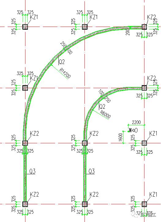 建筑圆弧怎么放线视频,八字形建筑中怎么放线