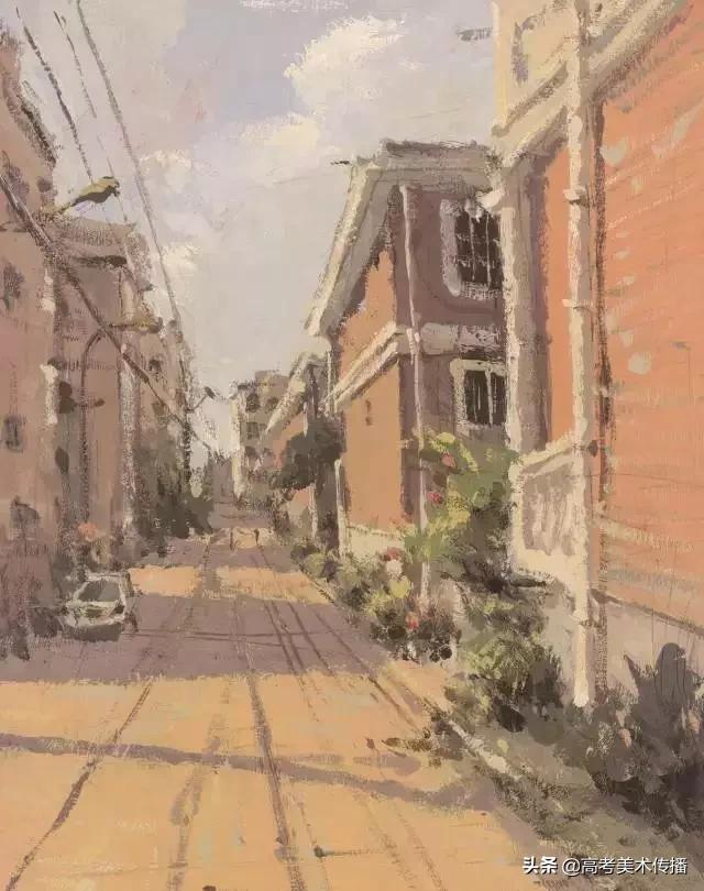 设计色彩水粉优秀作品图片,太行山风景水粉写生临摹简单