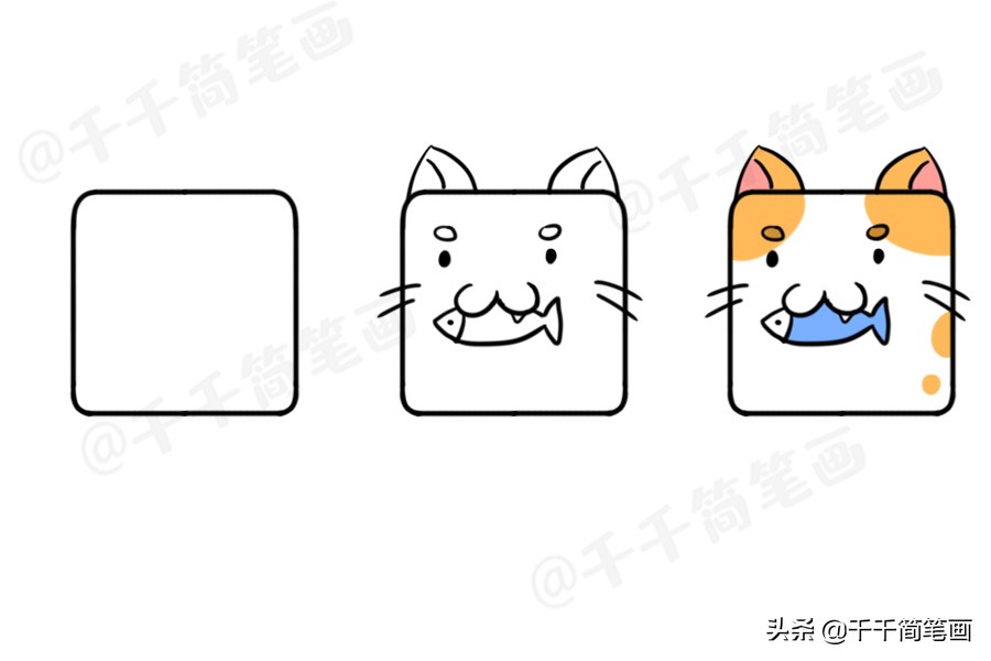 100个动物简笔画老虎,30种动物简笔画