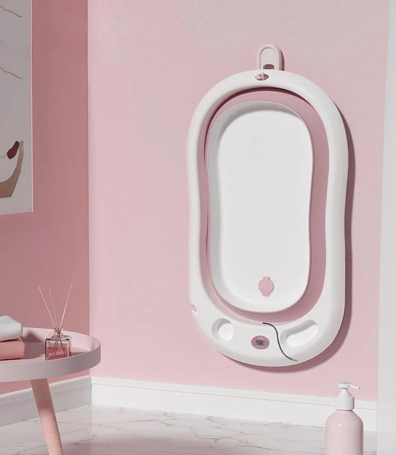 宝宝洗澡一定要买折叠浴盆吗,婴儿折叠浴盆测温计怎么用