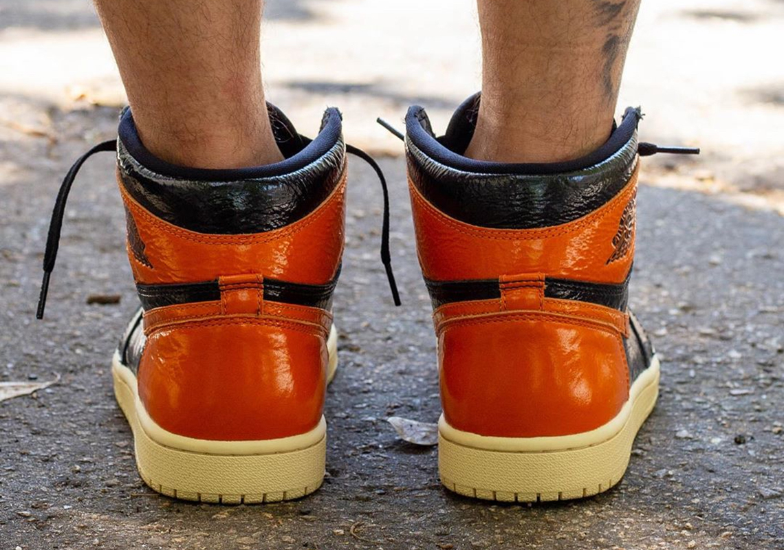 aj1扣碎篮板换皮,上脚帅的aj