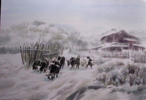 宁波著名水彩画家孙宁,孙宁水彩100幅欣赏