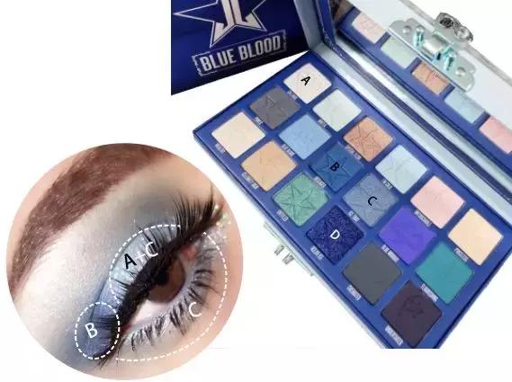 冷感眼妆,青冷感眼妆蓝色